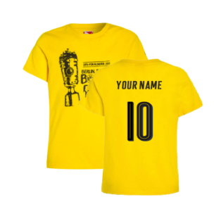 Borussia Dortmund 2016-17 Puma German Cup T Shirt (L) (Your Name 10) (BNWT)