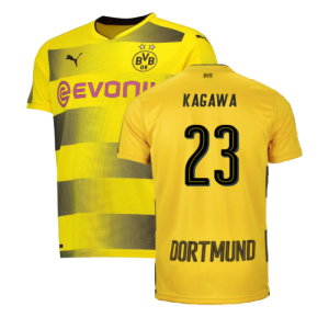 Borussia Dortmund 2017-18 Home Shirt (S) (Very Good) (Kagawa 23)