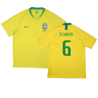 Brazil 2018-19 Home Shirt (Good) (R Carlos 6)
