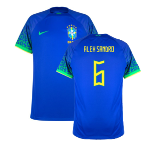 Brazil 2022-23 Away Shirt (XSB) (Mint) (Alex Sandro 6)