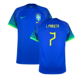Brazil 2022-23 Away Shirt (XSB) (Mint) (L Paqueta 7)