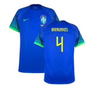 Brazil 2022-23 Away Shirt (XSB) (Mint) (Marquinhos 4)