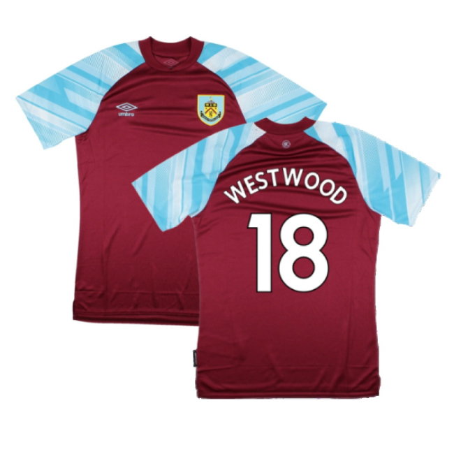 Burnley 2021-22 Home Shirt (Sponsorless) (M) (WESTWOOD 18) (Mint)