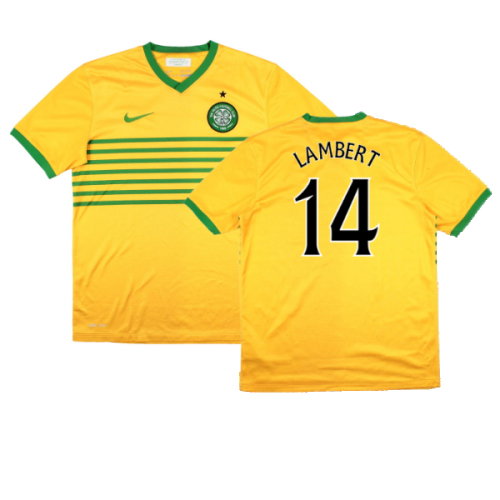 Celtic 2013-14 Away Shirt (Sponsorless) (XL Boys) (Good) (Lambert 14)
