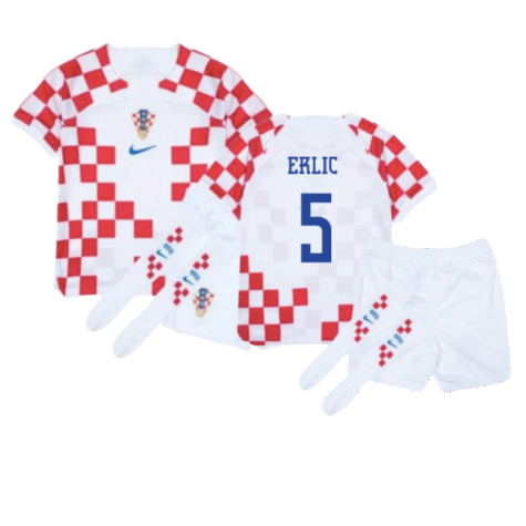 Croatia 2022-2023 Home Mini Kit (6-7y) (BNWT) (Erlic 5) [3pJUGT-371285 ...