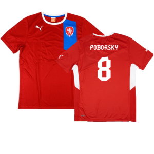 Czech Republic 2012-13 Home Shirt (L) (Mint) (Poborsky 8)