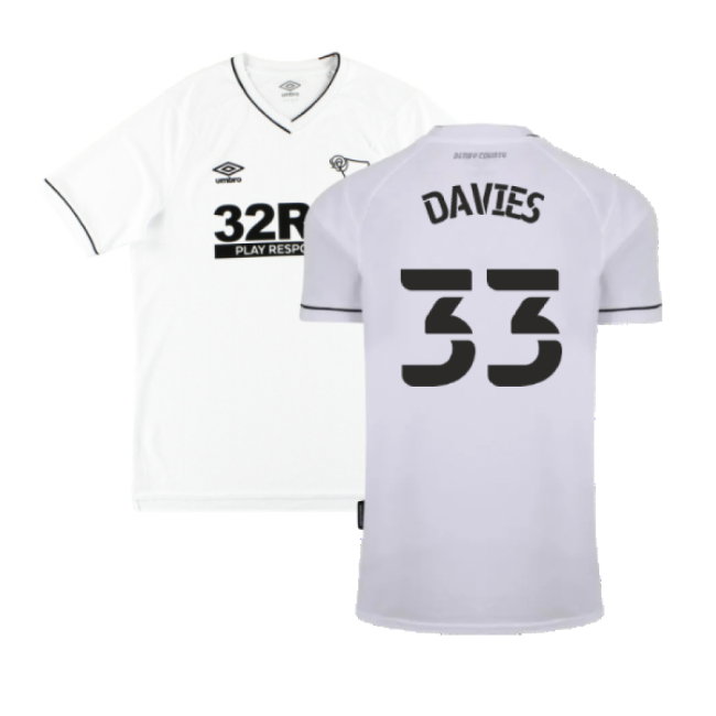 Derby County 2020-21 Home Shirt (L) (Excellent) (Davies 33)