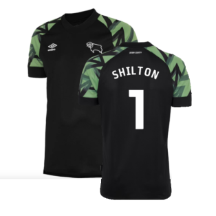 Derby County 2022-23 Away Shirt (Sponsorless) (XL) (Shilton 1) (Mint)