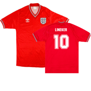 England 1984-85 Away Shirt (XL Boys) (Very Good) (LINEKER 10)