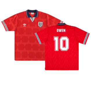 England 1990-92 Away Shirt (Excellent) (Owen 10)