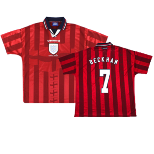 England 1997-99 Away Shirt (XL) (Excellent) (BECKHAM 7)