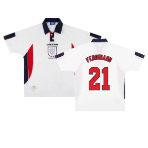 England 1997-99 Home (M) (Very Good) (FERDINAND 21)