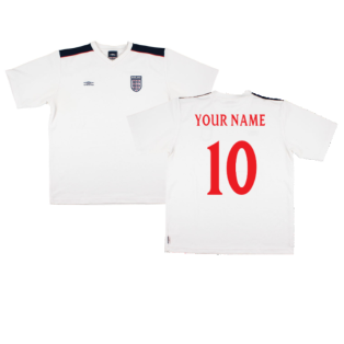England 1999-2001 Umbro Training Shirt (L) (Your Name 10) (Excellent)
