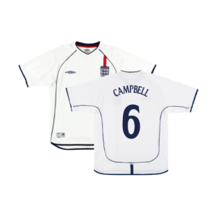 England 2001-03 Home Shirt (Fair) (Campbell 6)