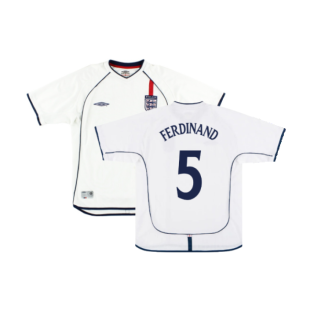 England 2001-03 Home Shirt (Good) (FERDINAND 5)