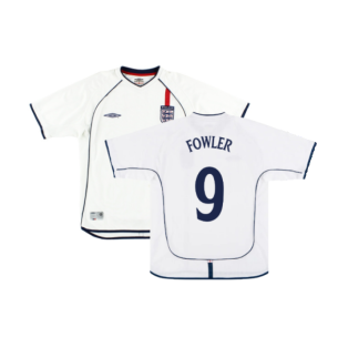 England 2001-03 Home Shirt (Good) (Fowler 9)