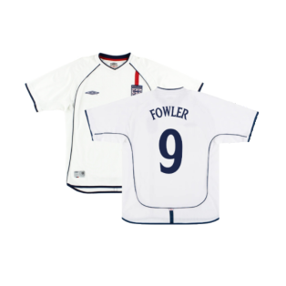 England 2001-03 Home Shirt (XL) (Fair) (Fowler 9)