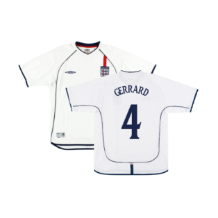 England 2001-03 Home Shirt (Good) (GERRARD 4)