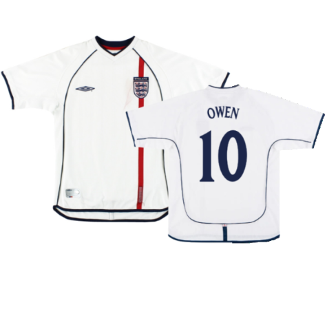England 2001-03 Home Shirt (XL) (Good) (OWEN 10)