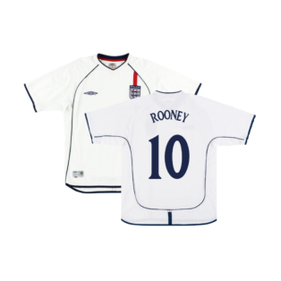 England 2001-03 Home Shirt (Fair) (ROONEY 10)