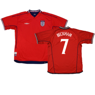 England 2002-04 Away Shirt (XL) (Excellent) (Beckham 7)