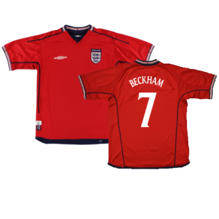 England 2002-04 Away Shirt (XL) (Very Good) (Beckham 7)