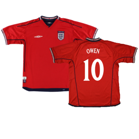 England 2002-04 Away Shirt (XXL) (Excellent) (OWEN 10)