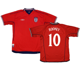 England 2002-04 Away Shirt (XL Boys 13) (Excellent) (ROONEY 10)