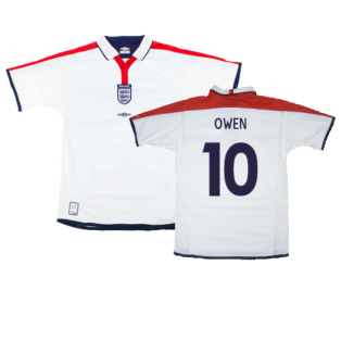 England 2003-05 Home Shirt (S) (Very Good) (Owen 10)