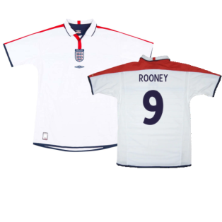 England 2003-05 Home Shirt (XL) (Very Good) (Rooney 9)