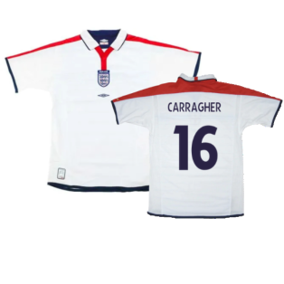 England 2003-05 Home Shirt (XXL) (Very Good) (Carragher 16)