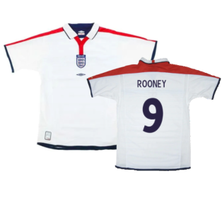 England 2003-05 Home Shirt (S) (Excellent) (Rooney 9)