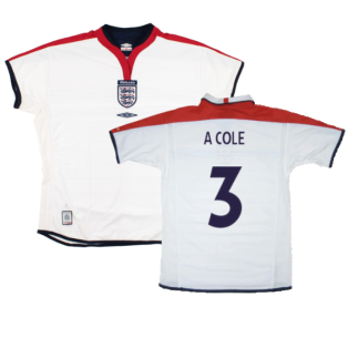 England 2003-05 Home Shirt (Womens) (10) (Excellent) (A Cole 3)
