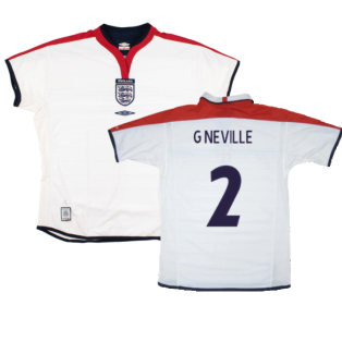 England 2003-05 Home Shirt (Womens) (10) (Excellent) (G Neville 2)