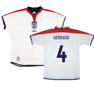 England 2003-05 Home Shirt (Womens) (10) (Excellent) (Gerrard 4)
