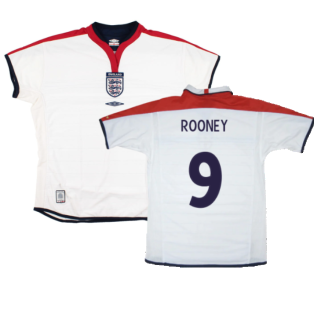 England 2003-05 Home Shirt (Women\\\'s 16) (Excellent) (Rooney 9)