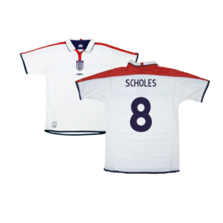 England 2004-05 Home Shirt (Good) (Scholes 8)