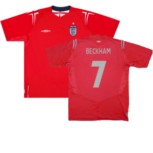 England 2004-06 Away Shirt (L) (Excellent) (Beckham 7)