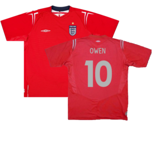 England 2004-06 Away Shirt (XXL) (Excellent) (Owen 10)