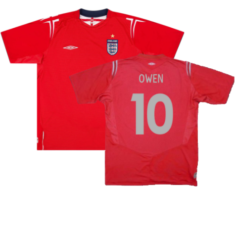 England 2004-06 Away Shirt (3XL) (Very Good) (Owen 10)
