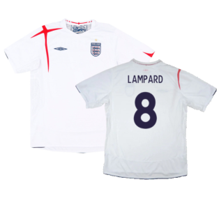 England 2005-07 Home Shirt (XXL) (Excellent) (LAMPARD 8)