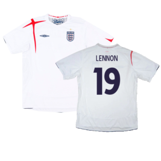 England 2005-07 Home Shirt (XXL) (Excellent) (LENNON 19)