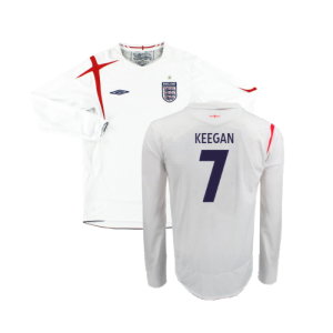 England 2005-07 Home Long Sleeve Shirt (XL) (Very Good) (KEEGAN 7)