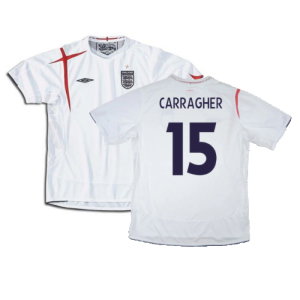 England 2005-2007 Home Shirt (XXL) (Very Good) (Very Good) (CARRAGHER 15)