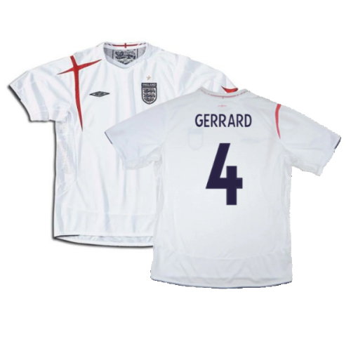 England 2005-2007 Home Shirt (XXL) (Very Good) (Very Good) (GERRARD 4)