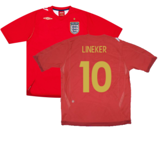 England 2006-08 Away Shirt (Very Good) (LINEKER 10)