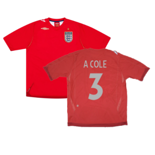 England 2006-08 Away Shirt (XL) (Excellent) (A COLE 3)
