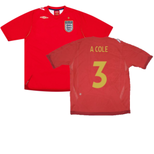 England 2006-08 Away Shirt (L) (Very Good) (A COLE 3)