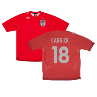 England 2006-08 Away Shirt (XL) (CARRICK 18) (Good)
