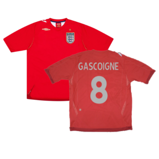 England 2006-08 Away Shirt (XL) (GASCOIGNE 8) (Good)